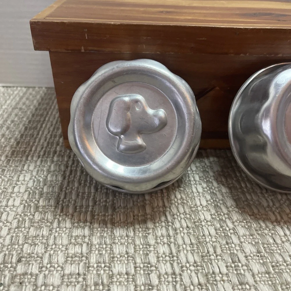 Dog Treat Molds Embossed Canine Puppy Head Aluminum‎ Bakeware Cupcake Muffin